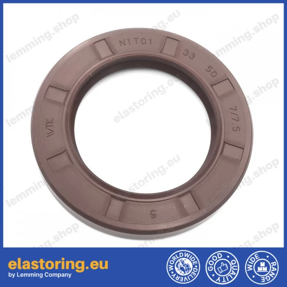 Pressure oil seal 33x50x7/7,5 N1T01 FPM [BABSL]